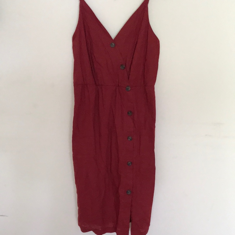 Flattering burnt orange dress